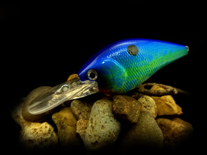 2.5 Deep Rattling Squarebill "Blueback Chartreuse"