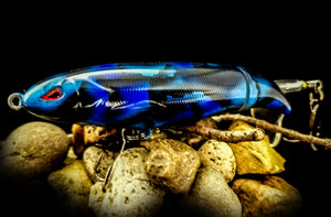 Topwater Plopper "Blue Camo" 110 Size